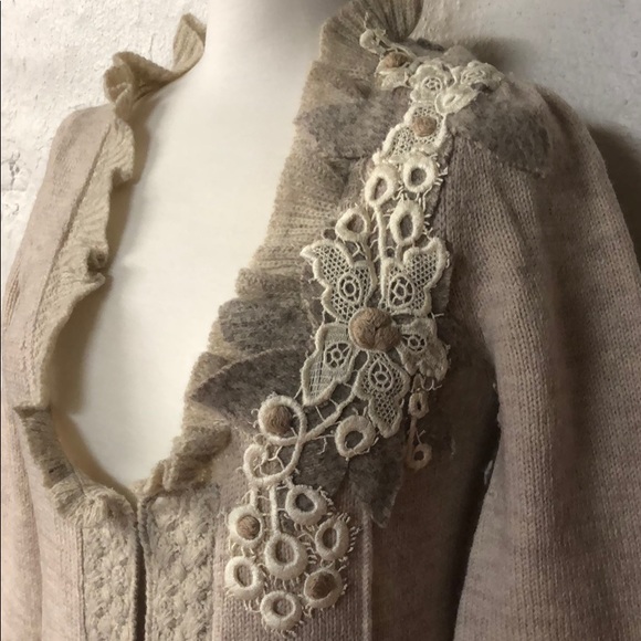 ANTHROPOLOGIE sweater coat/ long cardigan - Picture 2 of 6